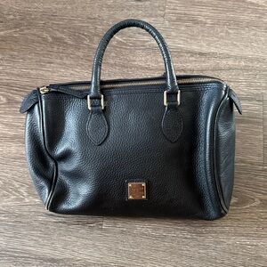 Dooney & Bourke Black Pebbled Leather Satchel